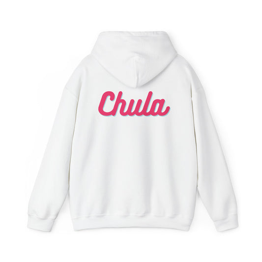 Chula Rose Statement Hoodie – Bold Back, Soft Bloom